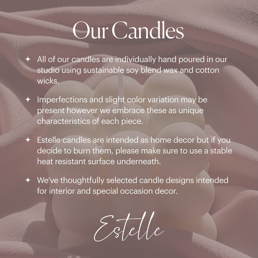 Ribbed Hourglass Soy Candle: Sculptural Striped Pillar, Minimalist Decor