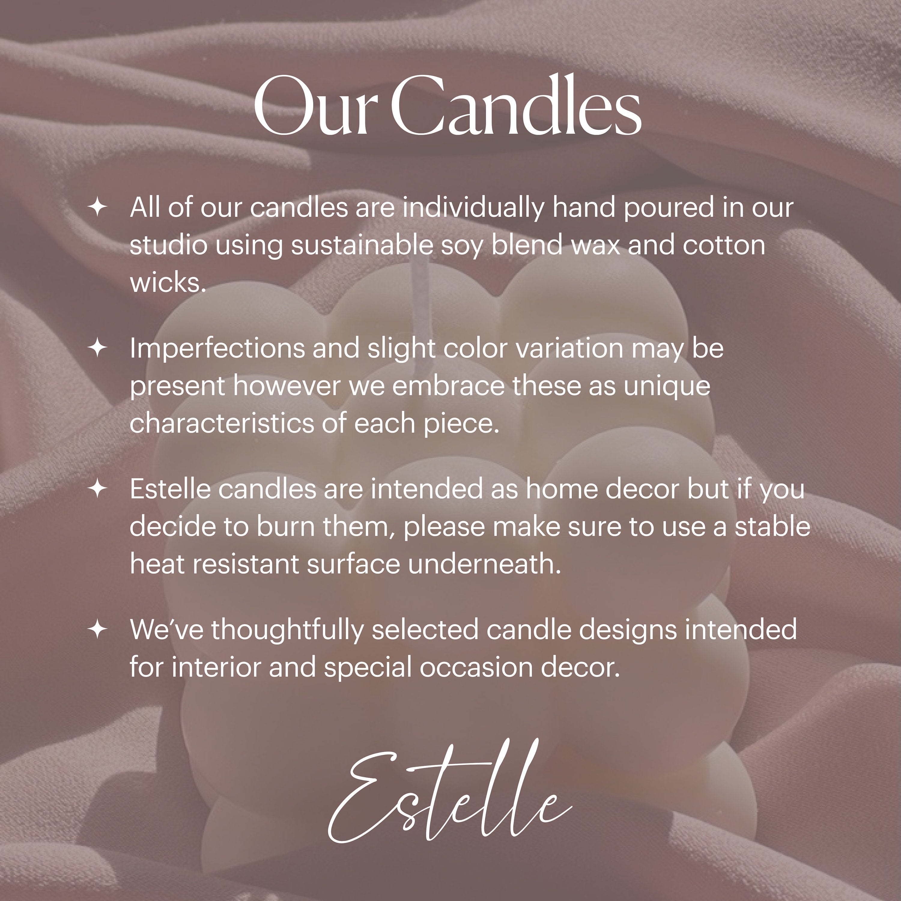 Handmade Soy Wax Taper Candle: Classic Pastel Unscented Dinner Candle