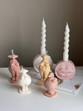 Curvy Body Soy Candle: Handmade Woman Torso Sculpture